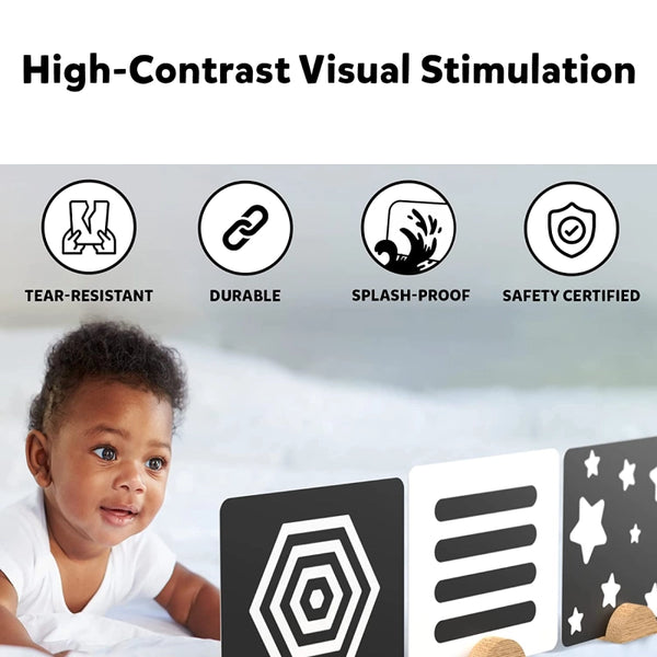 Visual Stimulation Flashcards for Babies